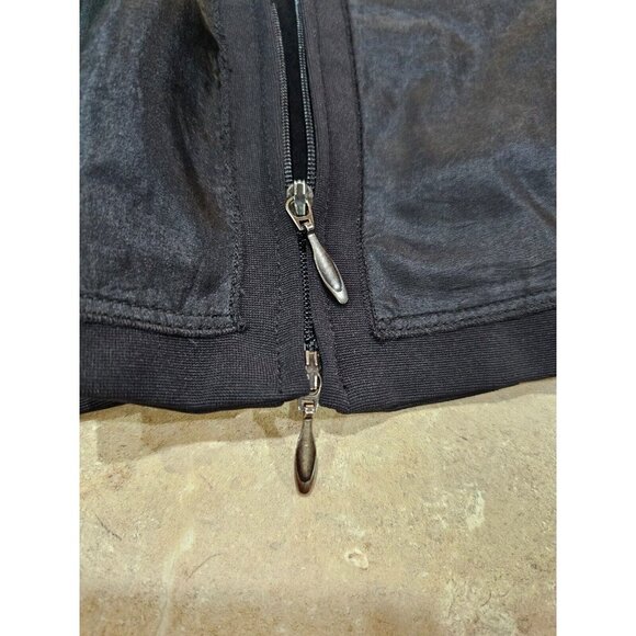 Women's Doncaster Silk Trim Jacket Black Full Zip Size 6 - Picture 11 of 11